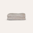 Ritual Bath Towels Pair by Rest & Reset neatly folded, showcasing premium organic cotton and clean design