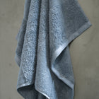 Close-up of organic cotton hand towels from the Ritual Hand Towels Pair by Rest & Reset, highlighting plush texture