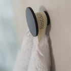 Ritual Hand Towels Pair by Rest & Reset hanging neatly, emphasizing practical design and organic cotton quality