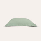 Waves Euro Sham by Rest & Reset displayed folded, highlighting textured design and organic cotton softness