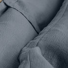 Close-up of the quilted pattern on Waves Pillow Sham by Rest & Reset, showcasing craftsmanship and tactile detail