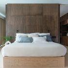 Waves Quilt presented in minimalist bedroom as timeless organic cotton luxury bedding by Rest & Reset
