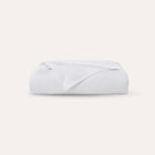 Classic Duvet Cover in White, organic cotton duvet cover on a made bed
