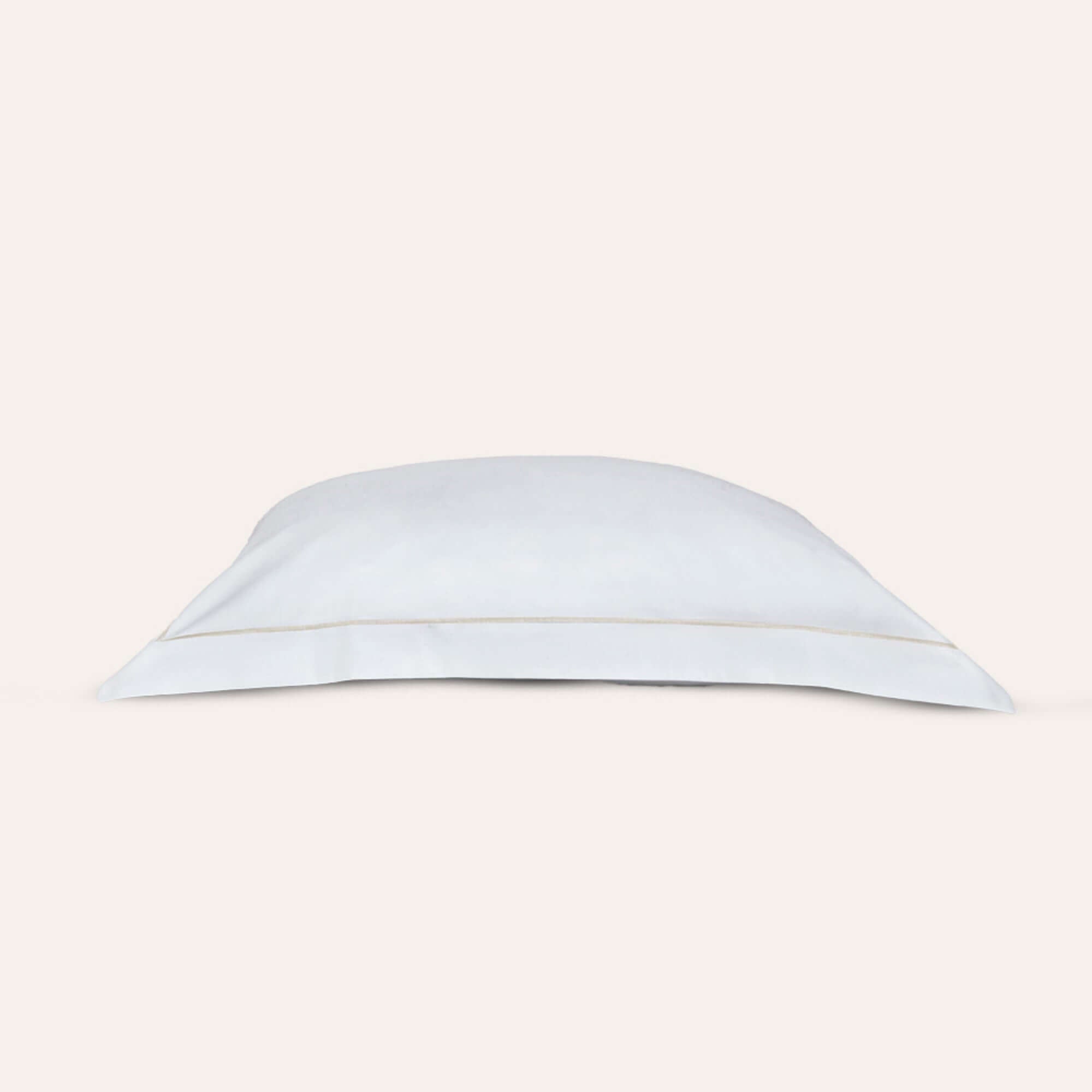 Serene Euro Sham by Rest & Reset neatly folded, showcasing clean lines and premium organic cotton fabric