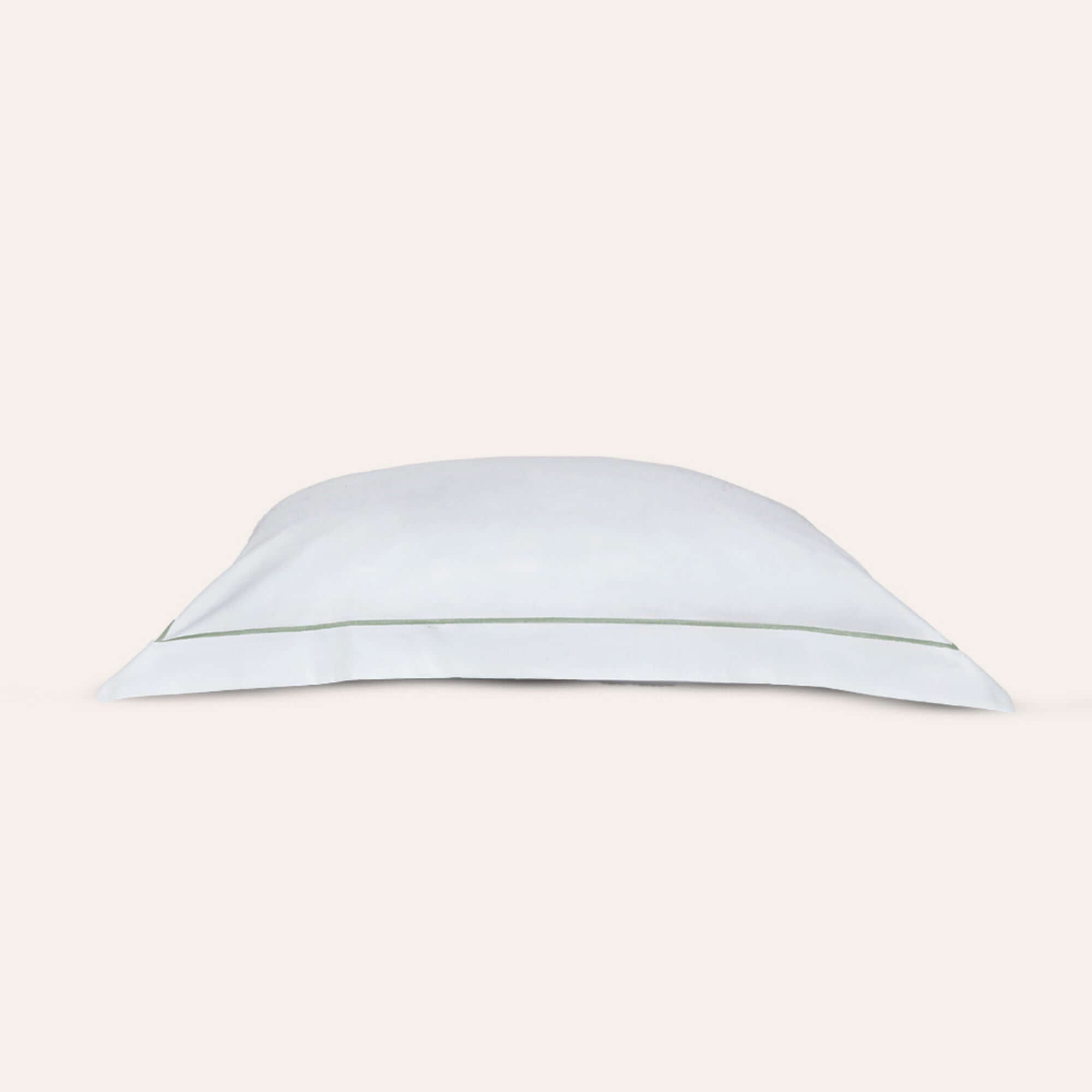 Organic cotton Serene Euro Sham by Rest & Reset displayed folded, highlighting softness and minimalist design