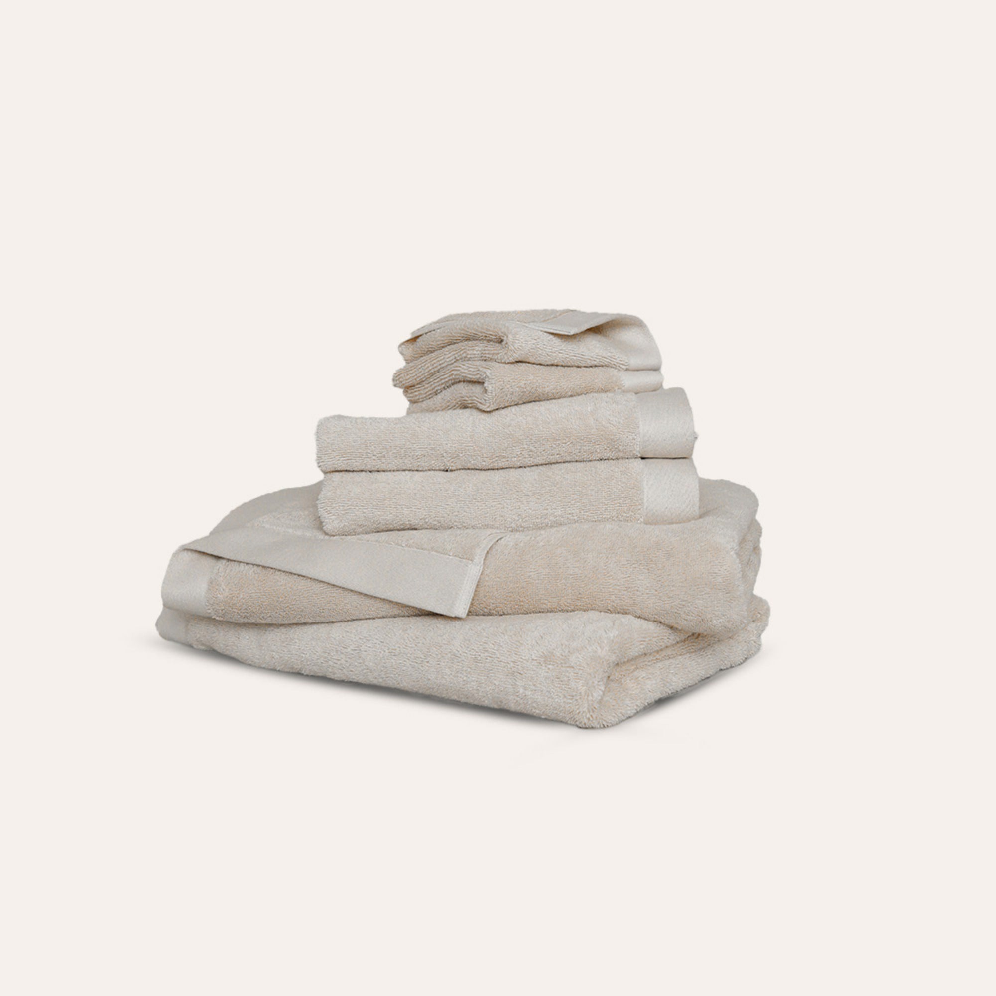 Oasis Bath Sheet Set by Rest & Reset in organic cotton, plush and absorbent bath sheets designed for spa-like daily comfort
