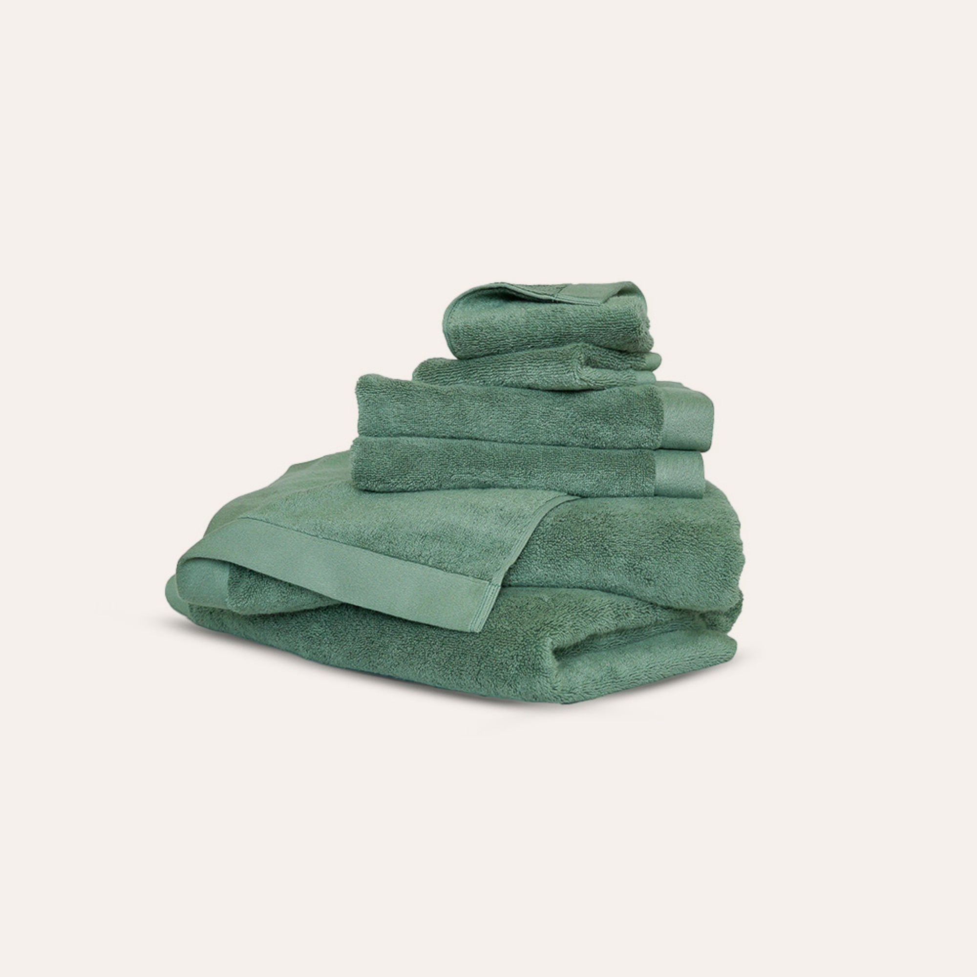 Oasis Bath Sheet Set by Rest & Reset shown folded in an alternate color, maintaining a clean and modern aesthetic