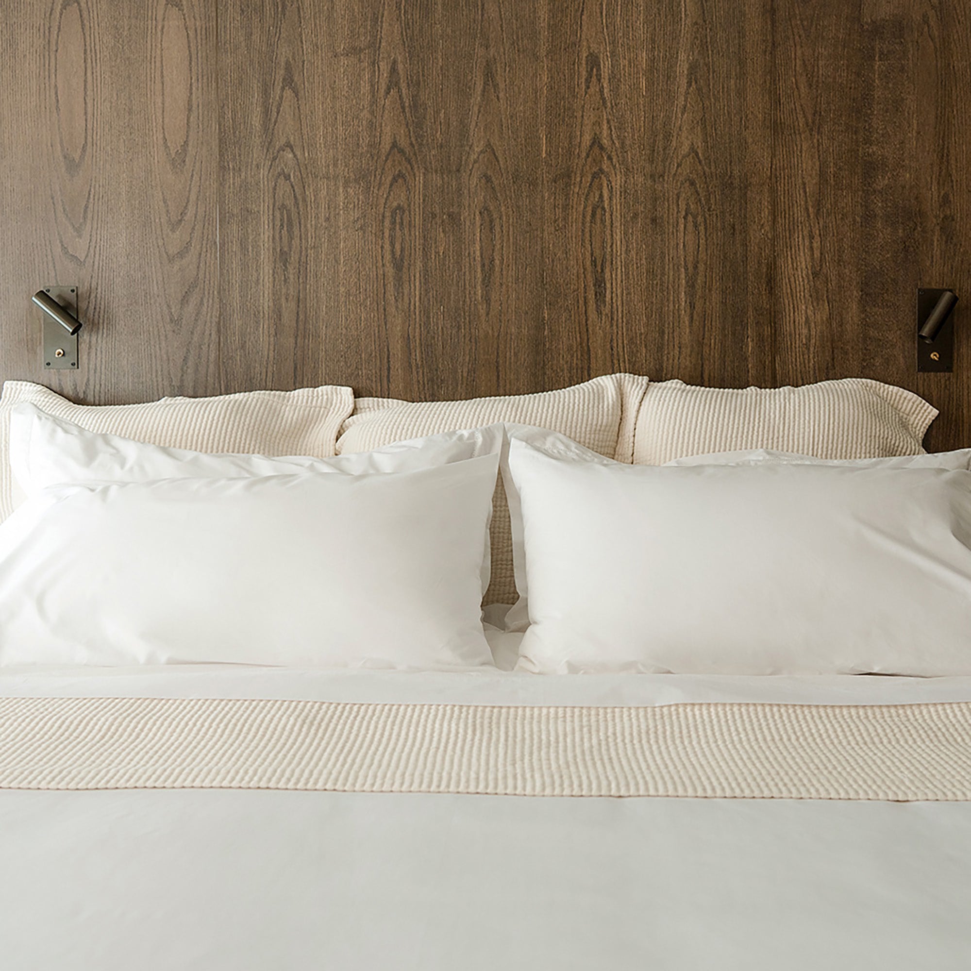 Murmur Pillow Sham by Rest & Reset styled on a made bed, supporting everyday comfort and restful sleep
