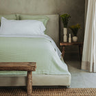 Murmur Quilt by Rest & Reset layered neatly on bedding, designed for everyday use and visual softness