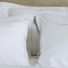 Close-up of stitching and edges on Murmur Euro Sham by Rest & Reset, highlighting refined craftsmanship