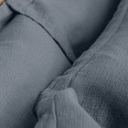 Close-up of the quilted pattern on Waves Euro Sham by Rest & Reset, showcasing craftsmanship and tactile texture