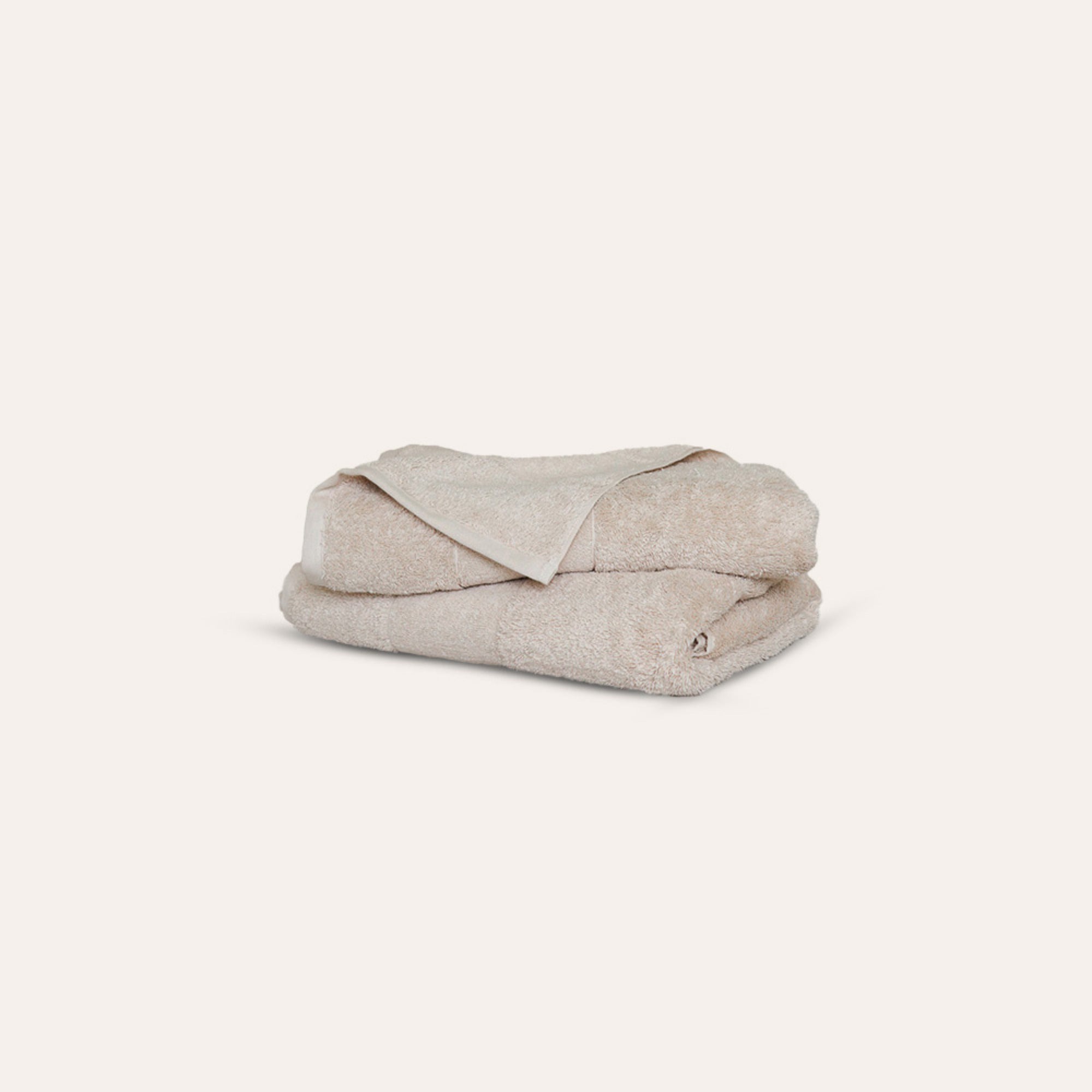 Ritual Washcloths Pair by Rest & Reset neatly folded, showcasing plush organic cotton and clean design