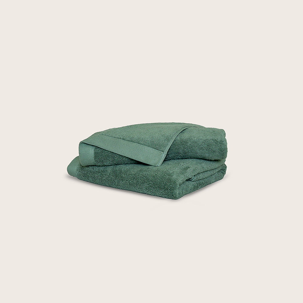Oasis Washcloths Pair by Rest & Reset shown folded in an alternate color, maintaining a refined modern aesthetic