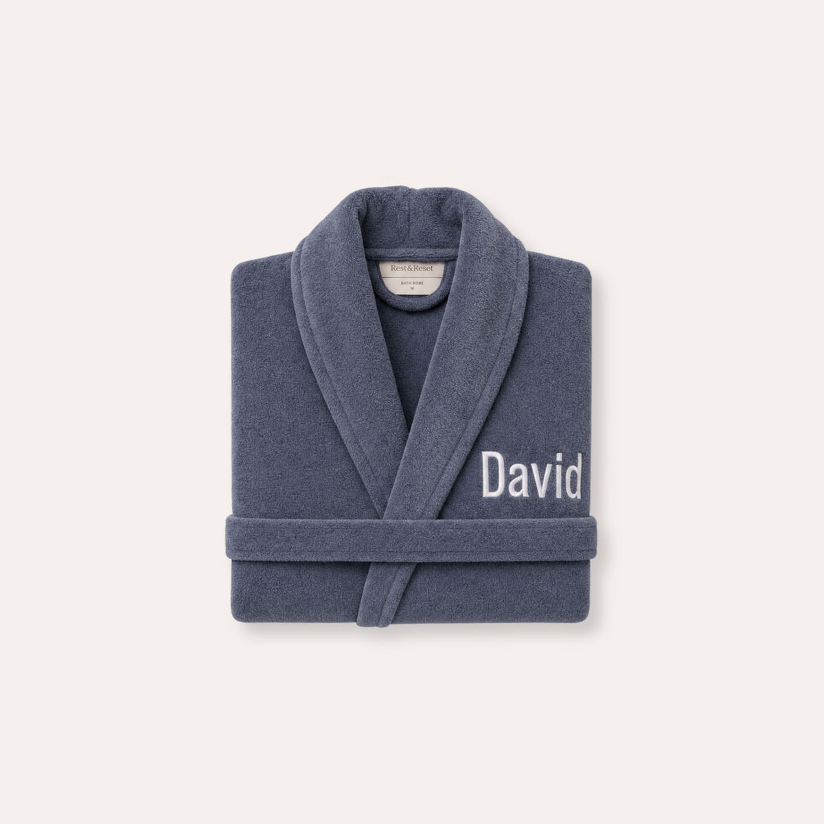 Ritual Bathrobe by Rest & Reset, 450 GSM organic cotton, detail view 8