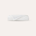 Serene Duvet Cover in Coast, organic cotton duvet cover with contrast stitch, view 1