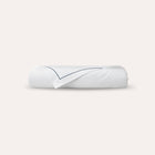 Serene Duvet Cover in Slate, organic cotton duvet cover with contrast stitch, view 1
